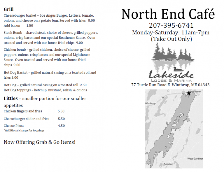 North End Cafe Lakeside Lodge & Marina